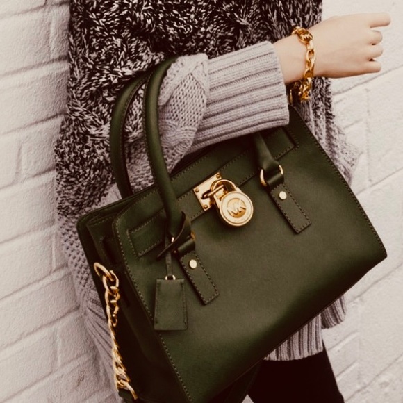 Michael Kors Handbags - MICHAEL KORS 100% leather
Medium Saffiano Hamilton bag